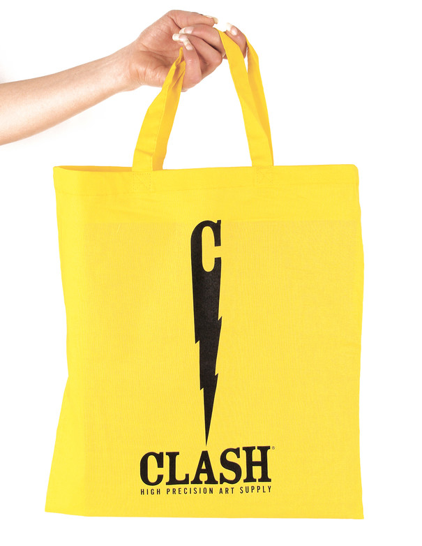 Clash yellow tissue shopper
