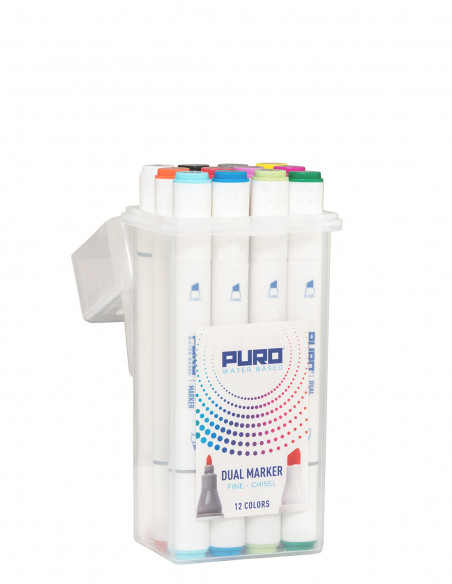PURO Dual Marker Double Tip Fine Chisel